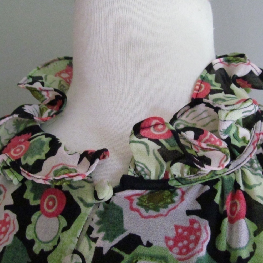 NWT CINQ À SEPT Lucille Floral Long Sleeve Maxi Dress Women's Size 10 - Picture 11 of 16